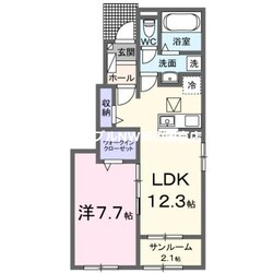 ラ・ポーズ香登の物件間取画像